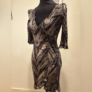 A.B.S. Mock Wrap Dress